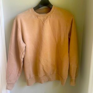 Rhythm Liam Crew Knit Sweater, Brown/Gold, Large